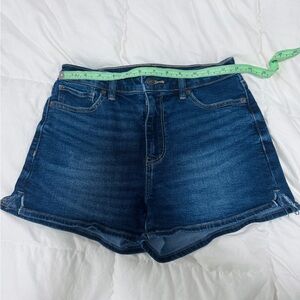 American Eagle Outfitters Dark Blue Jean Mom Shorts